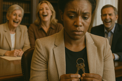 Le lanzaron unas llaves oxidadas sobre la mesa, ridiculizándola