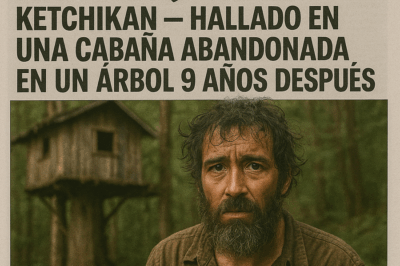 😱🏕️ En 2014 un turista se esfumó en los bosques de Ketchikan. Tras casi una década de misterio, fue encontrado en una cabaña escondida en un árbol. El descubrimiento genera conmoción: ¿cómo sobrevivió, qué secretos guardaba y quién más podría habitar en esa selva interminable?