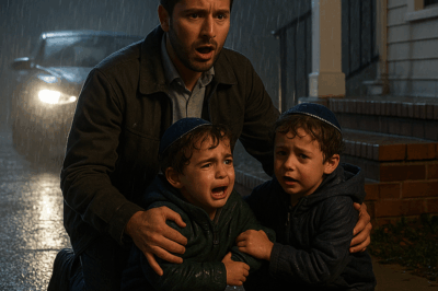 “La noche en que un padre encontró a sus hijos gemelos abandonados bajo la lluvia”