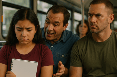 Padre se burla de su propia hija en el autobús, un SEAL de la Marina lo escucha todo y toma medidas. El autobús urbano traqueteaba al atravesar los suburbios de Jacksonville, Florida.-