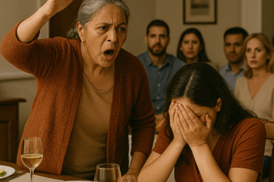 La suegra me gritó delante de los invitados y luego levantó la mano por una mesa mal puesta: pero entonces hice algo inesperado.