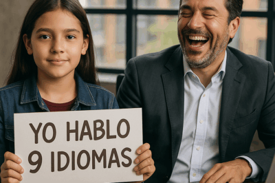 💔🌍 “Yo hablo 9 idiomas”, dijo con inocencia una niña frente a un empresario millonario que la subestimó y se burló de ella. Pero lo que ocurrió después lo dejó sin palabras: una demostración impactante, un secreto revelado y una lección de vida que dio la vuelta al planeta.