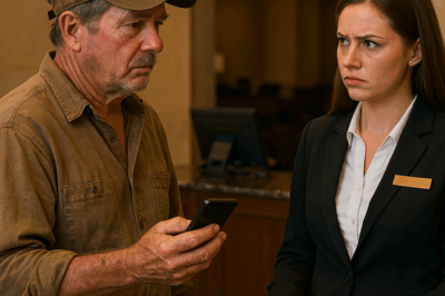 Un granjero entró en un hotel, pero la recepcionista lo miró con desprecio. Cuando sacó su teléfono, todos se arrepintieron…