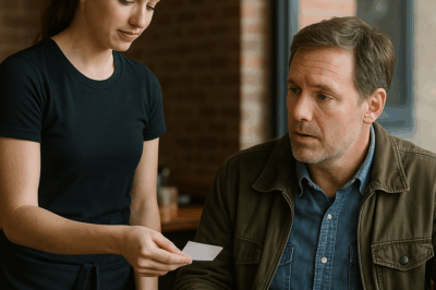 UN MILLONARIO ENCUBIERTO ENTRA A UN RESTAURANTE, PIDE UN SIMPLE BISTEC… PERO LA NOTA SECRETA DE LA CAMARERA LO HIZO TEMBLAR DE SORPRESA