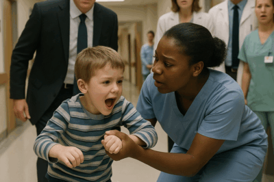 El hijo del cirujano, condenado a una silla de ruedas desde su nacimiento, nunca había dado un paso en su vida. Médicos, terapias y cirugías fallaron, pero una enfermera negra, invisible para el lujo del hospital, logró lo imposible: hizo caminar al niño frente a la incredulidad del padre y el silencio de quienes jamás creyeron en ella. La verdad conmociona.