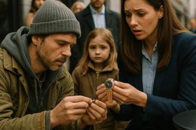 Padre sin hogar arregló el reloj de una heredera… y habló su papá