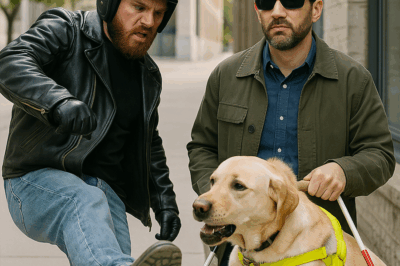 “Motociclista patea a perro guía… y lo que pasó después conmocionó”