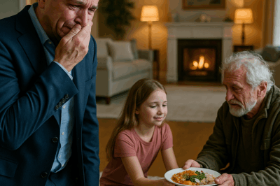 Un millonario acostumbrado a cerrar negocios fríos y contar billetes regresó inesperadamente a su mansión antes de lo previsto. Nunca imaginó que lo que vería lo desarmaría por completo: su hija estaba haciendo algo que ni el dinero ni el poder podían comprar. El hombre que jamás lloró en público terminó de rodillas, roto, frente a una verdad que lo cambió para siempre.