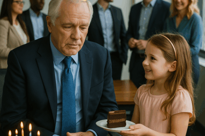 El CEO pasó su cumpleaños solo… hasta que una niña le dijo: “Le guardé un pedazo de pastel, señor”