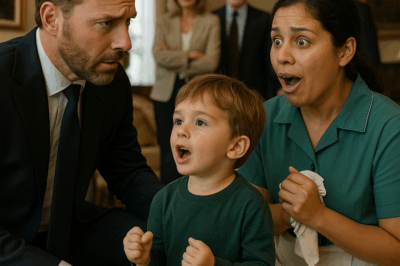 “El millonario prometió casarse con quien hiciera hablar a su hijo… y la limpiadora lo logró”