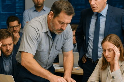 QUINCE INGENIEROS NO PUDIERON RESOLVER EL PROBLEMA… HASTA QUE UN PADRE SOLTERO CON SERJE LO LOGRÓ EN 30 SEGUNDOS Y EL CEO QUEDÓ ATÓNITO