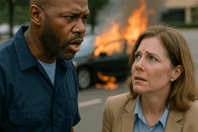 Conserje papá soltero salva a CEO de un auto en llamas… y calla