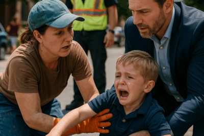 El hijo del millonario cayó en la alcantarilla y nadie lo ayudó… hasta que una humilde trabajadora se lanzó a salvarlo