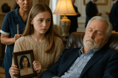 “Un multimillonario, cansado de la desconfianza, decidió fingir que dormía para observar a la hija de su empleada de limpieza. Creía que descubriría un engaño, pero lo que presenció lo dejó paralizado: una escena inesperada que expuso secretos ocultos y cambió radicalmente su forma de ver a quienes trabajaban en su mansión.”