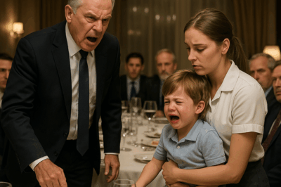 Cena de negocios arruinada: el hijo del millonario lloró sin parar y la empleada reveló un secreto