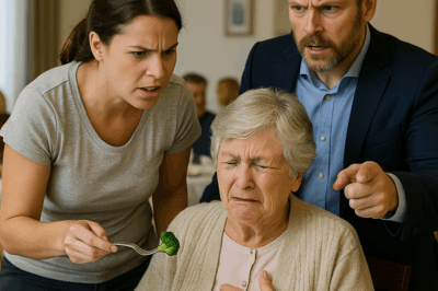 “La madre del millonario gritó en la mesa… hasta que su hijo intervino”