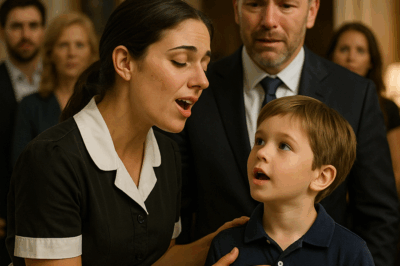 “La Empleada Solo Cantó en Italiano—Y lo Increíble Sucedió: El Hijo del Millonario, Que Nunca Habló, Pronunció Sus Primeras Palabras Frente a Todos”