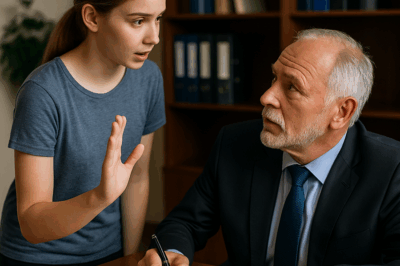 Millonario iba a firmar sin entender alemán… hasta que ella lo detuvo