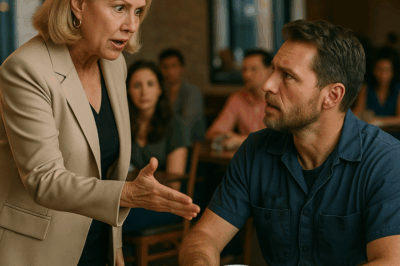 “La billonaria reclamó la mesa… pero el padre mecánico la dejó muda”