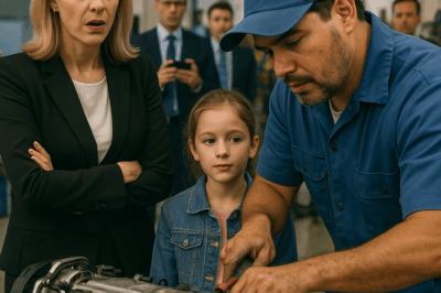 CEO millonaria humilló a conserje—él arregló el motor y la dejó sin palabras