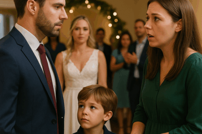 Lo invitó a su compromiso… pero nadie esperaba que ella llegara tomada de la mano de su hijo