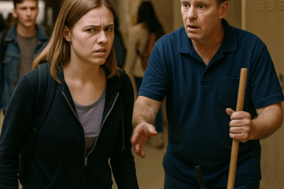 “¡NO ME SIGAS!”, gritó la chica… pero el conserje viudo vio un detalle que le cambió la vida para siempre