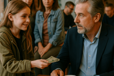 Niña humilde pagó un café sin saber que el millonario era su verdadero padre