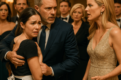 “Una mujer arrogante destrozó el vestido de quien creyó solo una mesera… lo que ocurrió después con el billonario dejó a todos sin palabras”