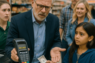 Cuando la tarjeta del millonario fue rechazada… una niña pobre lo sorprendió