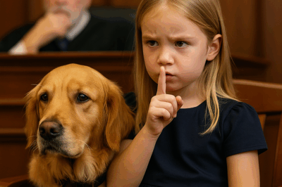 La niña hizo una señal a su perro… y el juez detuvo todo el juicio