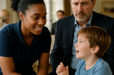 El hijo autista del millonario habló gracias a la nueva empleada