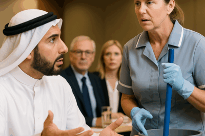 Jeque millonario preguntó en árabe y la limpiadora respondió