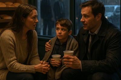 “Mujer acoge a un padre y su hijo en la lluvia… sin imaginar el oscuro secreto”