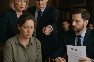 La humillaron en la lectura del testamento… hasta que heredó todo