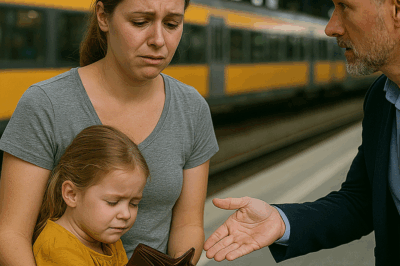 “Madre en estación sin dinero recibe una respuesta que cambia todo”