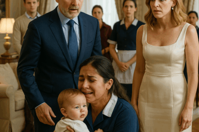 “La empleada lloró abrazada al bebé del millonario… y nadie sabía por qué”