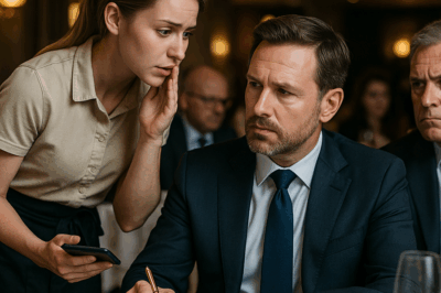 “La mesera susurró: ‘No firme’… y el millonario sorprendió a todos”