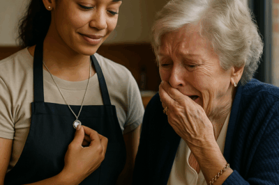 «Una abuela millonaria quedó paralizada al ver el collar de una camarera… segundos después rompió a llorar desconsoladamente»