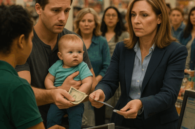 “Papá soltero gasta su último dólar en pañales… y una CEO cambia su destino”