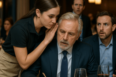 Un simple susurro cambió todo: la mesera salvó al magnate de una estafa millonaria