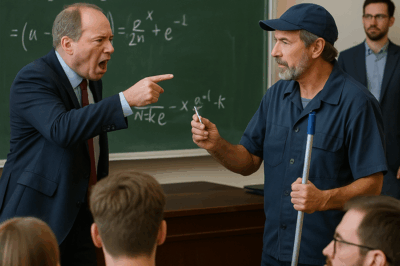 “El director gritó: ‘¡Ignorante!’… pero el conserje lo dejó sin palabras”