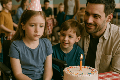 Hija paralizada de un CEO quedó sola… hasta que un padre se acercó