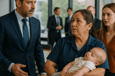 Limpiadora calmó el llanto de un bebé y cambió a un millonario