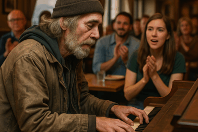 “¿PUEDO TOCAR A CAMBIO DE COMIDA?”, PREGUNTÓ UN HOMBRE SIN HOGAR… LO QUE OCURRIÓ DESPUÉS DEJÓ A TODOS LOS PRESENTES CON LA BOCA ABIERTA