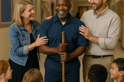 Maestro racista patea a conserje y lo que pasó después conmocionó