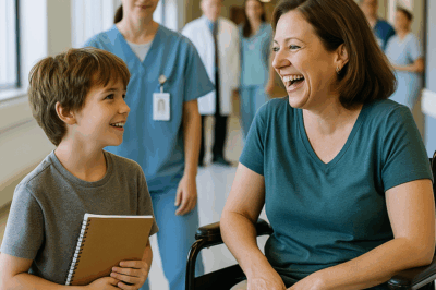 “Puedo hacer que vuelvas a caminar”, dijo un niño… ella solo rió