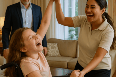 “El millonario oyó risas arriba… y quedó helado al ver a su hija”