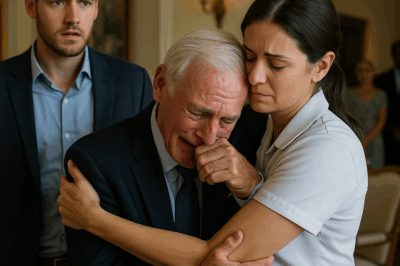 Hijo descubre a su padre millonario llorando en brazos de sirvienta