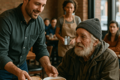 “Un simple plato gratis cambió la vida de un anciano vagabundo”