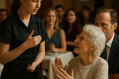 ¡HISTORIA QUE HACE LLORAR! Una mesera tímida se comunica con la madre sorda de un multimillonario y cambia su vida para siempre — lo que él hizo después dejó a todos sin aliento. En un restaurante de lujo, un gesto pequeño pero lleno de humanidad conmovió hasta las lágrimas a los presentes. El encuentro se volvió viral por su poderosa lección de empatía.